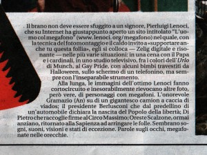 L'articolo cartaceo - Repubblica L'articolo comparso su Repubblica