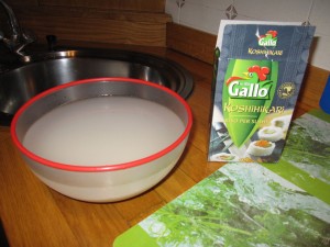 Lavaggio del riso (acqua ancora bianca) Lavaggio del riso (acqua ancora bianca)